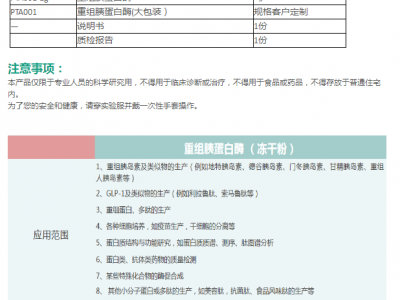 重组胰蛋白酶 - 药典级（冻干粉/液体）PTA001图2