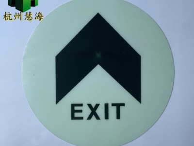 工厂地贴膜 疏散指示标志夜光PVC地贴 直行指示夜光指示牌图2