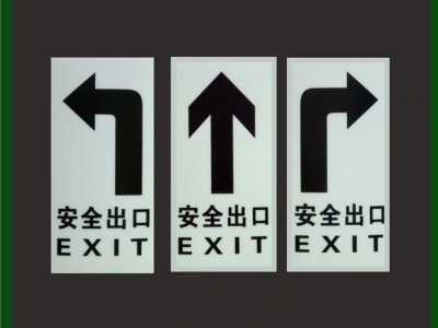 消防疏散系统标识 夜光发光标志pvc背胶地贴图3