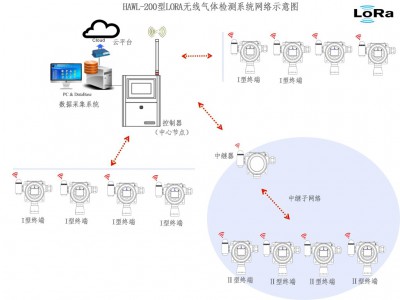 HAWL-200型 LORA无线网络气体检测系统